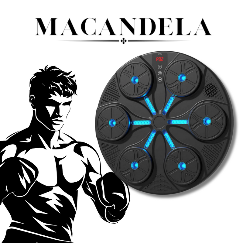 IronHit® - Maquina De Boxeo Con Bocina Bluetooth Y Juegos De Entrenamiento