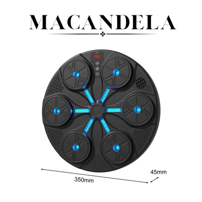 IronHit® - Maquina De Boxeo Con Bocina Bluetooth Y Juegos De Entrenamiento
